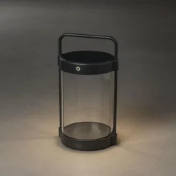 Luminaires Konstsmide Lampe de table solaire Konstsmide Crotone LED Noir, 1 lumière