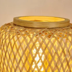 Style Boho-Chic-hofstein Lampe de table Solera Noir, 1 lumière