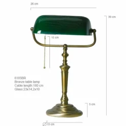 Luminaires Steinhauer Lampe de table Steinhauer DE RIO Bronze, 1 lumière