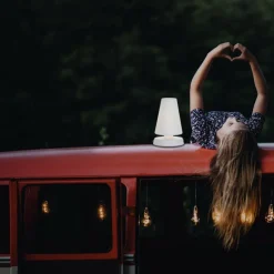 Luminaires Rustiques-Luminaires Steinhauer Lampe de table Steinhauer Catching Light LED Blanc, 1 lumière, Télécommandes