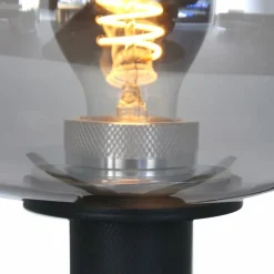 Suspension Verre Fumé-Luminaires Steinhauer Lampe de table Steinhauer Reflexion Gris, Noir, 1 lumière