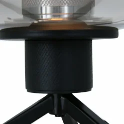 Suspension Verre Fumé-Luminaires Steinhauer Lampe de table Steinhauer Reflexion Gris, Noir, 1 lumière