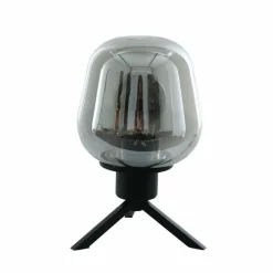 Suspension Verre Fumé-Luminaires Steinhauer Lampe de table Steinhauer Reflexion Gris, Noir, 1 lumière