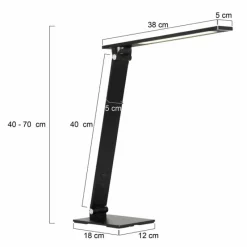 Luminaires Steinhauer Lampe de table Steinhauer Serenade LED Noir, Blanc, 1 lumière* Lampes À Poser