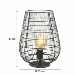 Luminaires Steinhauer Lampe de table Steinhauer Gloom Noir, 1 lumière* Lampes À Poser