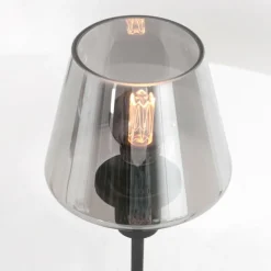 Suspension Verre Fumé-Luminaires Steinhauer Lampe de table Steinhauer Ancilla Noir, 1 lumière