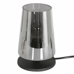 Suspension Verre Fumé-Luminaires Steinhauer Lampe de table Steinhauer Ancilla Noir, 1 lumière