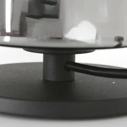 Suspension Verre Fumé-Luminaires Steinhauer Lampe de table Steinhauer Ancilla Noir, 1 lumière