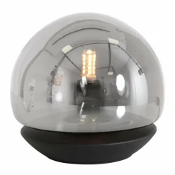 Suspension Verre Fumé-Luminaires Steinhauer Lampe de table Steinhauer Ancilla Noir, 1 lumière