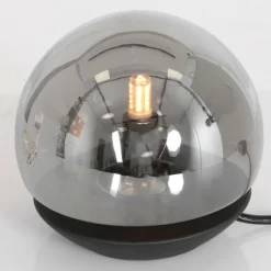 Suspension Verre Fumé-Luminaires Steinhauer Lampe de table Steinhauer Ancilla Noir, 1 lumière