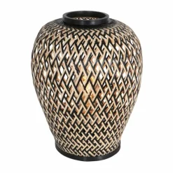 Style Boho-Chic-Luminaires Steinhauer Lampe de table Steinhauer Maze Écru, Noir, 1 lumière