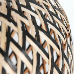 Style Boho-Chic-Luminaires Steinhauer Lampe de table Steinhauer Maze Écru, Noir, 1 lumière