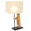 Lampes En Tissu-Luminaires Steinhauer Lampe de table Steinhauer Animaux Or, Noir, 1 lumière