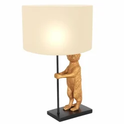 Lampes En Tissu-Luminaires Steinhauer Lampe de table Steinhauer Animaux Or, Noir, 1 lumière