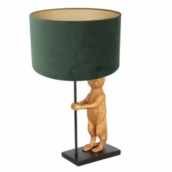 Lampes En Tissu-Luminaires Steinhauer Lampe de table Steinhauer Animaux Or, Noir, 1 lumière