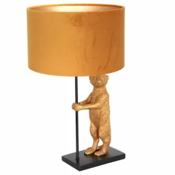 Lampes En Tissu-Luminaires Steinhauer Lampe de table Steinhauer Animaux Or, Noir, 1 lumière