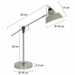 Lampes Industrielles-Luminaires Steinhauer Lampe de table Steinhauer Nové Vert, 1 lumière