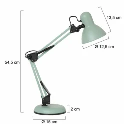 Luminaires Steinhauer Lampe de table Steinhauer Study Vert, 1 lumière* Lampes À Poser