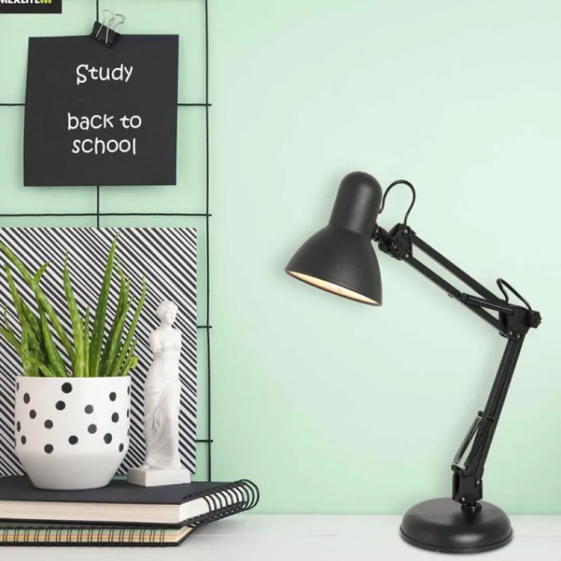 Luminaires Steinhauer Lampe de table Steinhauer Study Noir, 1 lumière* Lampes À Poser