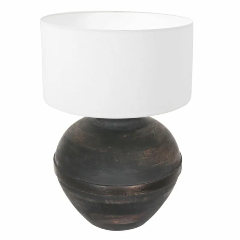 Lampes En Tissu-Luminaires Steinhauer Lampe de table Steinhauer Lyons Bronze, Noir, 1 lumière