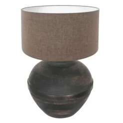 Lampes En Tissu-Luminaires Steinhauer Lampe de table Steinhauer Lyons Bronze, Noir, 1 lumière