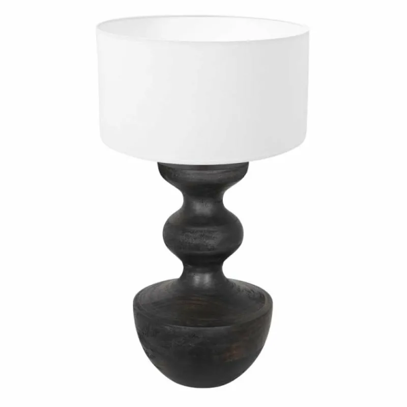 Lampes En Tissu-Luminaires Steinhauer Lampe de table Steinhauer Lyons Noir, 1 lumière