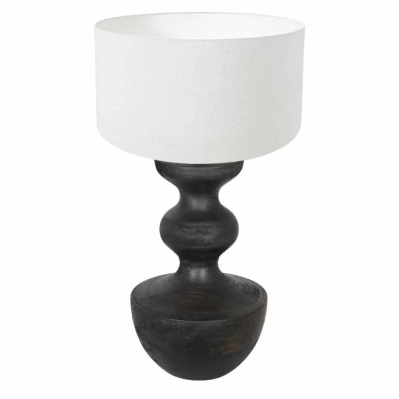 Lampes En Tissu-Luminaires Steinhauer Lampe de table Steinhauer Lyons Noir, 1 lumière