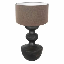 Lampes En Tissu-Luminaires Steinhauer Lampe de table Steinhauer Lyons Noir, 1 lumière