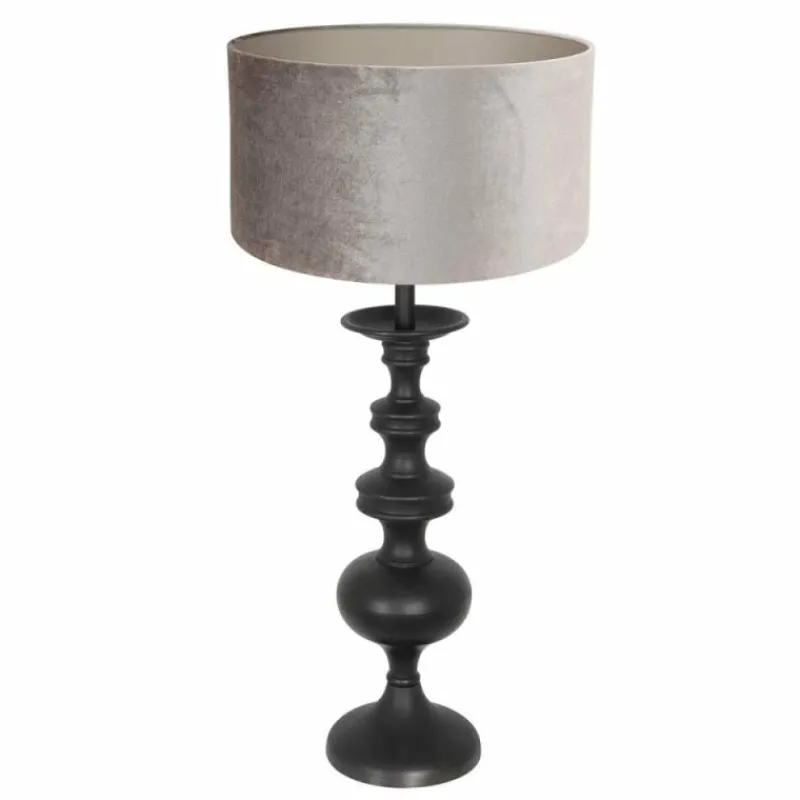 Lampes En Tissu-Luminaires Steinhauer Lampe de table Steinhauer Lyons Noir, 1 lumière
