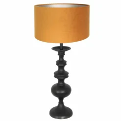 Lampes En Tissu-Luminaires Steinhauer Lampe de table Steinhauer Lyons Noir, 1 lumière