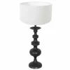 Lampes En Tissu-Luminaires Steinhauer Lampe de table Steinhauer Lyons Noir, 1 lumière