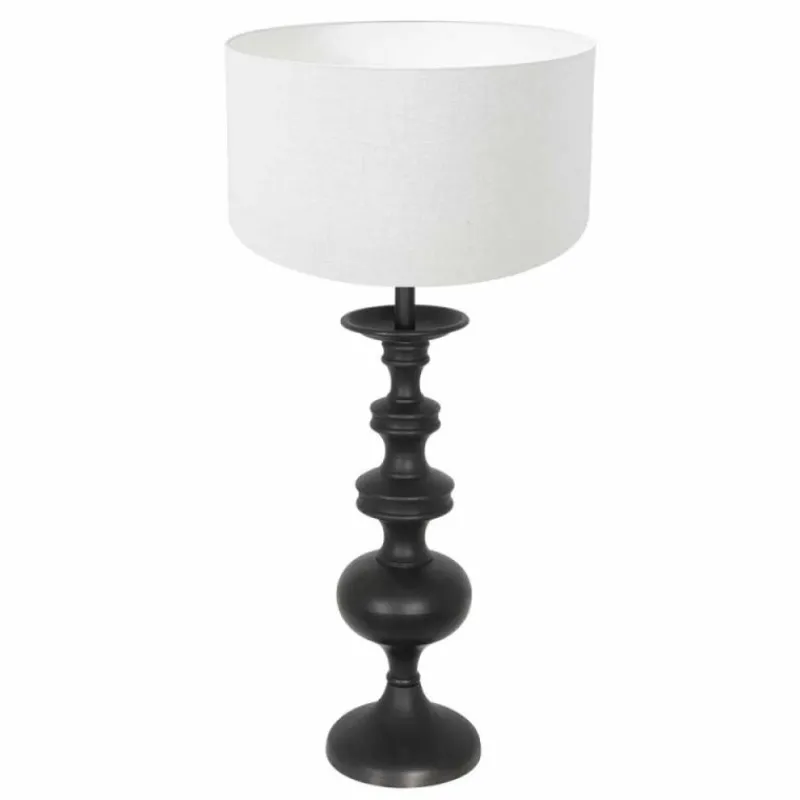 Lampes En Tissu-Luminaires Steinhauer Lampe de table Steinhauer Lyons Noir, 1 lumière