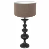 Lampes En Tissu-Luminaires Steinhauer Lampe de table Steinhauer Lyons Noir, 1 lumière