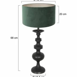 Lampes En Tissu-Luminaires Steinhauer Lampe de table Steinhauer Lyons Noir, 1 lumière
