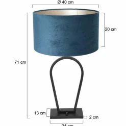 Lampes En Tissu-Luminaires Steinhauer Lampe de table Steinhauer Stang Noir, 1 lumière