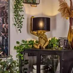 Lampes En Tissu-hofstein Lampe de table Suardi Or, 1 lumière