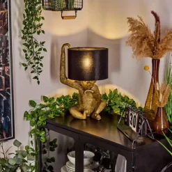 Lampes En Tissu-hofstein Lampe de table Suardi Or, 1 lumière