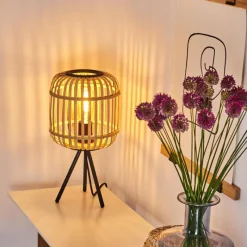 Luminaires Scandinaves-hofstein Lampe de table Sukhothai Noir, 1 lumière