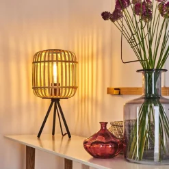 Luminaires Scandinaves-hofstein Lampe de table Sukhothai Noir, 1 lumière