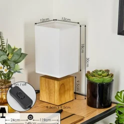 Lampes En Tissu-hofstein Lampe de table Talco Écru, 1 lumière