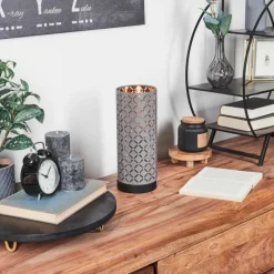 Lampes En Tissu-hofstein Lampe de table Tallaboa Noir, 1 lumière