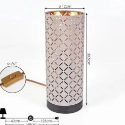 Lampes En Tissu-hofstein Lampe de table Tallaboa Noir, 1 lumière