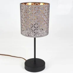 Lampes En Tissu-hofstein Lampe de table Tallaboa Noir, 1 lumière