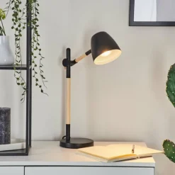 Luminaires Scandinaves-hofstein Lampe de table Tanabita Écru, Noir, 1 lumière