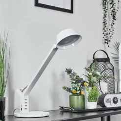 Luminaires Scandinaves-hofstein Lampe de table Tapen LED Blanc, 1 lumière