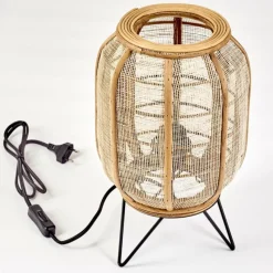 Lampes En Tissu-hofstein Lampe de table Tebary Noir, 1 lumière