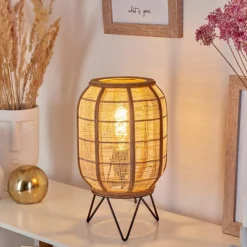 Lampes En Tissu-hofstein Lampe de table Tebary Noir, 1 lumière