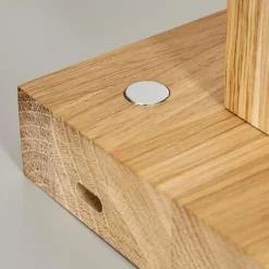 Luminaires Scandinaves-hofstein Lampe de table Tejedor LED Chrome, Écru, 1 lumière