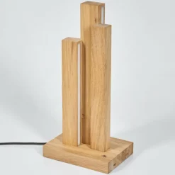 Luminaires Scandinaves-hofstein Lampe de table Tejedor LED Chrome, Écru, 1 lumière