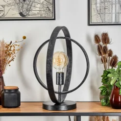 Lampes Vintages & Rétros-hofstein Lampe de table Tercel Noir, 1 lumière